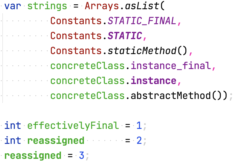 Screen Shot Static and Mutability